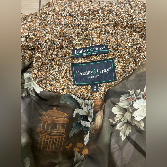 Paisley & Gray Brown Tweed Trench Coat - Picture 8 of 10